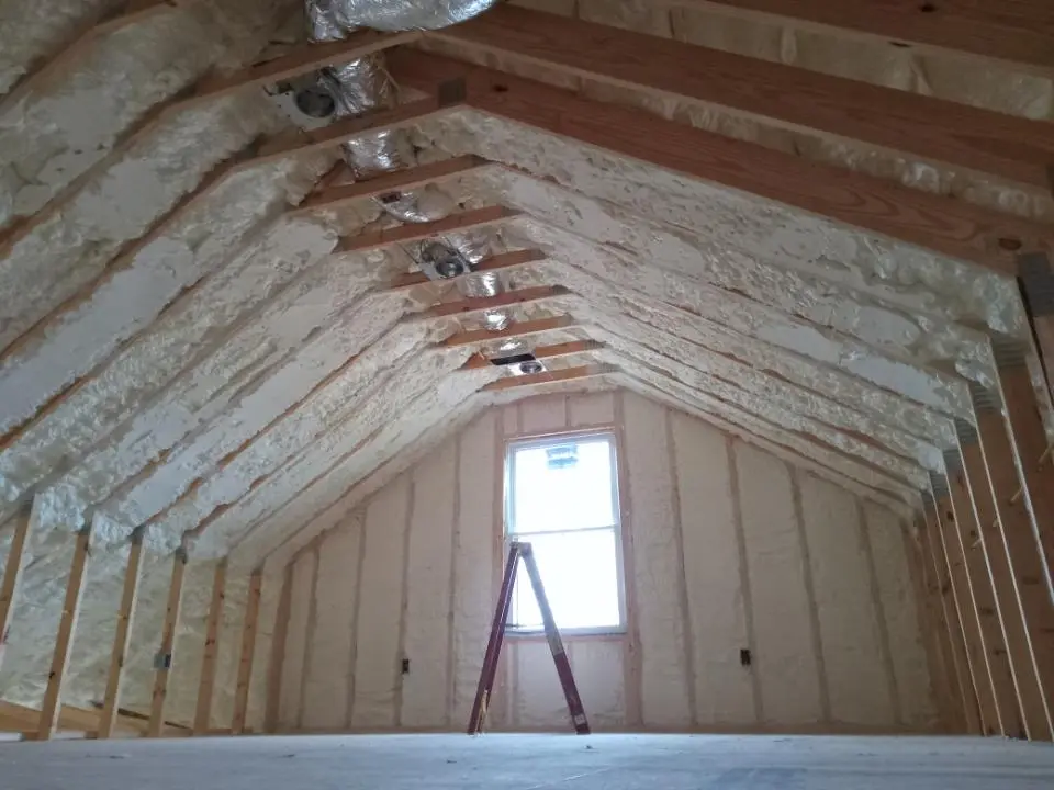 Spray foam roofing application for Crawl Space Insulation project in Biloxi